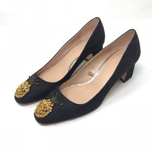 ZARA Denim Mid-heel Shoes SIZE 39